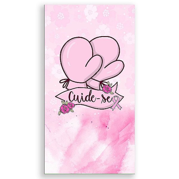 Capa Mini Faixa Lateral Sublimado - Outubro Rosa