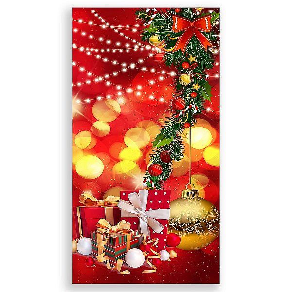 Capa Mini Faixa Lateral Sublimado - Natal - Ano Novo