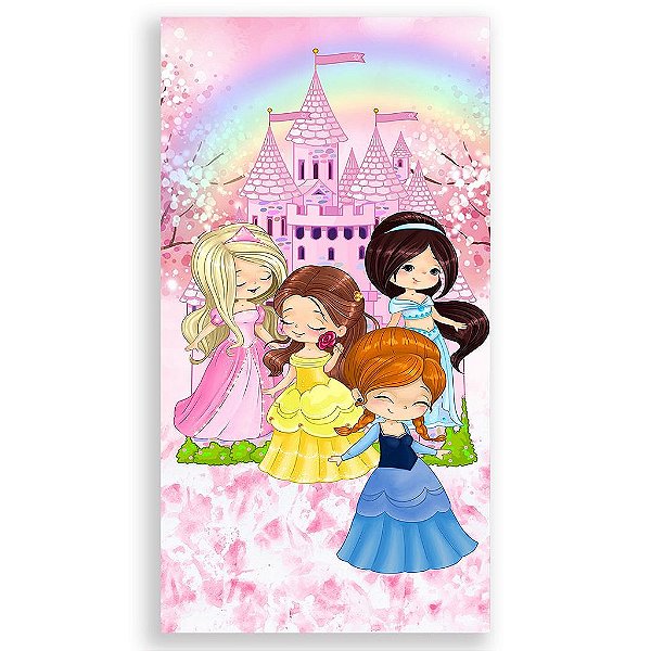 Capa Mini Faixa Lateral Sublimado - Princesas