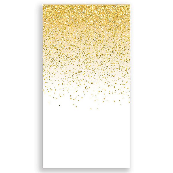 Capa Mini Faixa Lateral Sublimado - Glitter Dourado Branco
