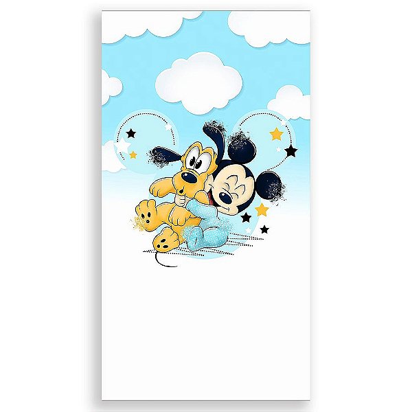 Capa Mini Faixa Lateral Sublimado - Mickey Baby
