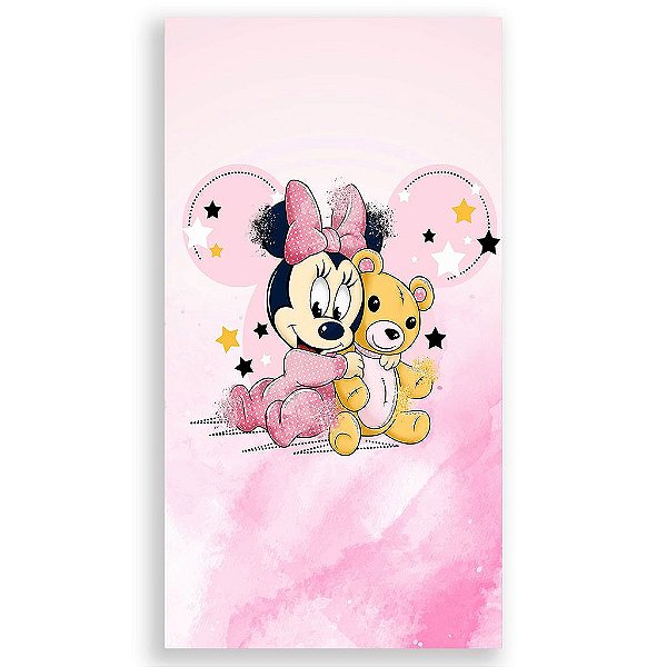 Capa Mini Faixa Lateral Sublimado - MInnie Baby