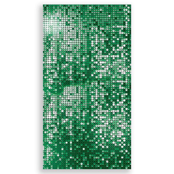Capa Mini Faixa Lateral Sublimado - Lantejoulas Verde