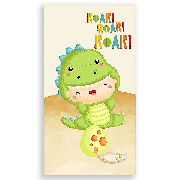 Capa Mini Faixa Lateral Sublimado - Dino Baby