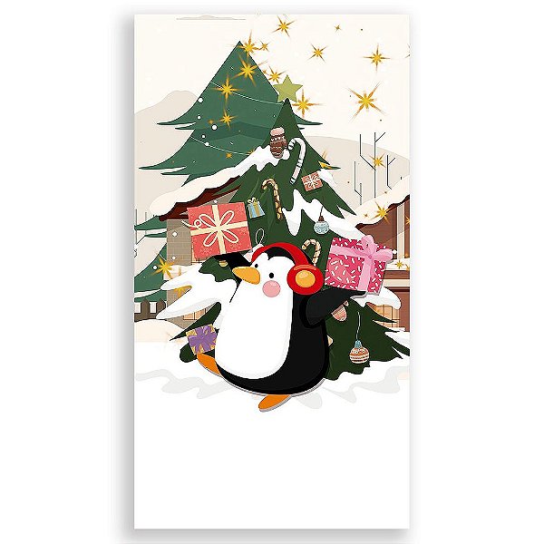 Capa Mini Faixa Lateral Sublimado - Natal Ano Novo