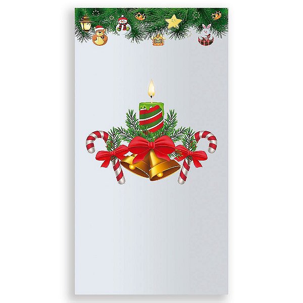 Capa Mini Faixa Lateral Sublimado - Natal Ano Novo