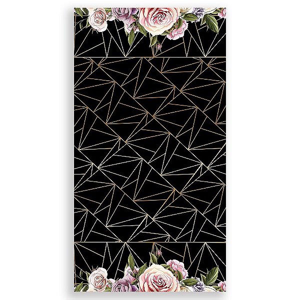 Capa Mini Faixa Lateral Sublimado - Arabesco Floral