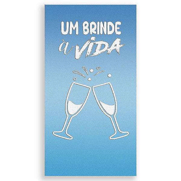 Capa Mini Faixa Lateral Sublimado - Um Brinde a Vida