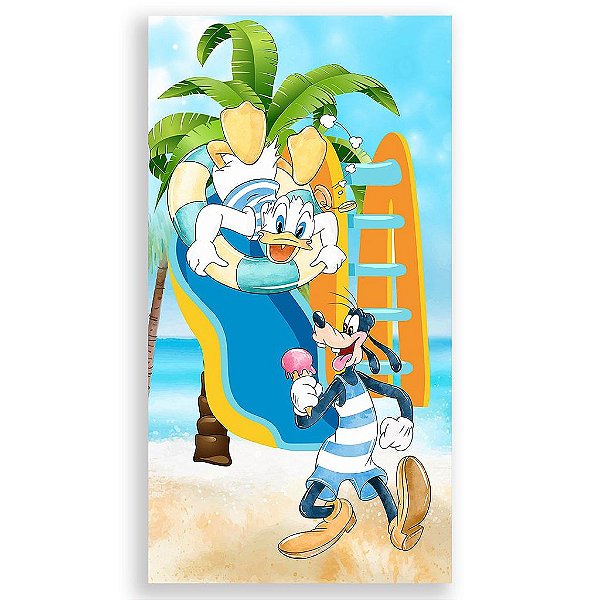 Capa Mini Faixa Lateral Sublimado - Mickey Pool Party