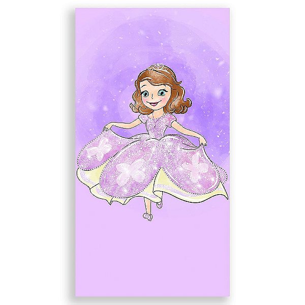Capa Mini Faixa Lateral Sublimado - Princesa Sofia