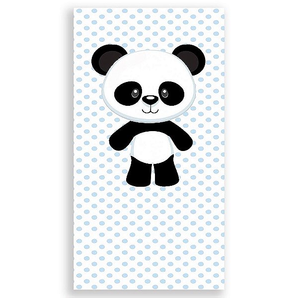 Capa Mini Faixa Lateral Sublimado - Panda Azul