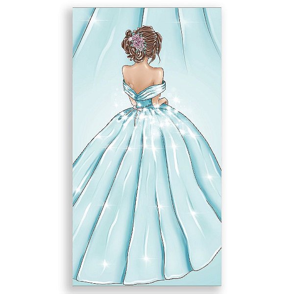 Capa Mini Faixa Lateral Sublimado - 15 Anos Floral