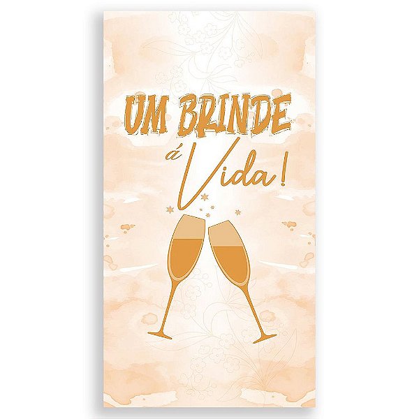 Capa Mini Faixa Lateral Sublimado - Um Brinde a Vida