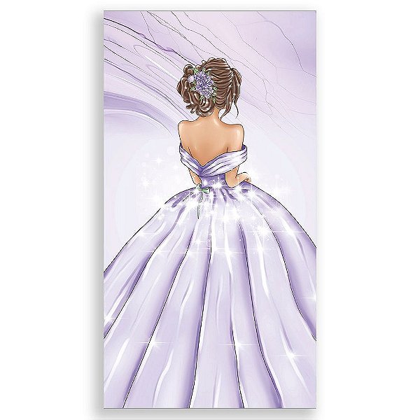 Capa Mini Faixa Lateral Sublimado - 15 Anos Floral