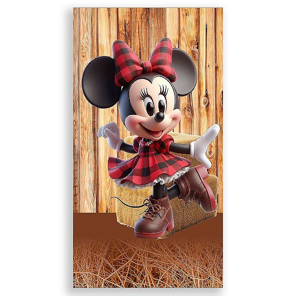 Capa Mini Faixa Lateral Sublimado - Mickey Fazendinha