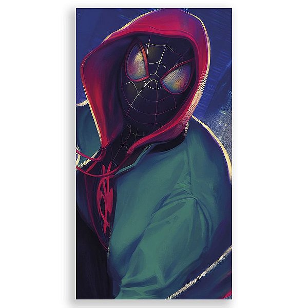 Capa Mini Faixa Lateral Sublimado - Miles Morales Homem Aranha