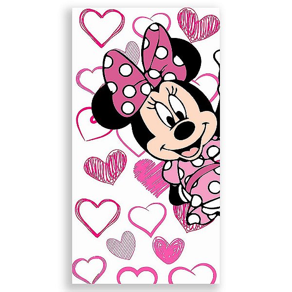 Capa Mini Faixa Lateral Sublimado - Minnie Rosa