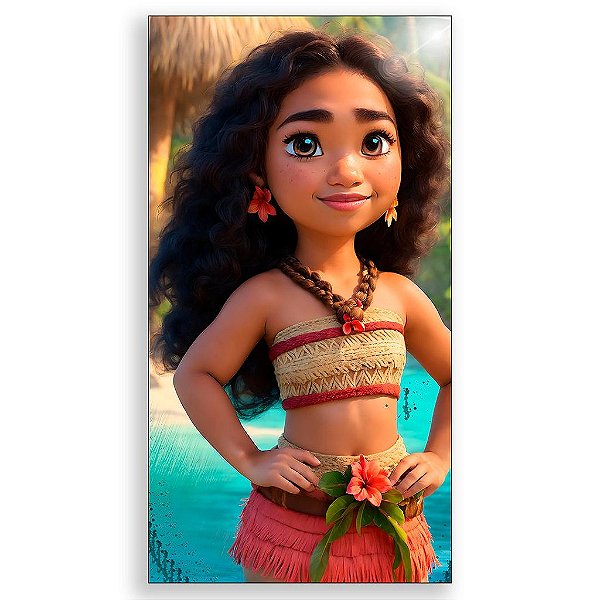 Capa Mini Faixa Lateral Sublimado - Moana Baby