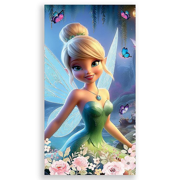 Capa Mini Faixa Lateral Sublimado - Tinker Bell