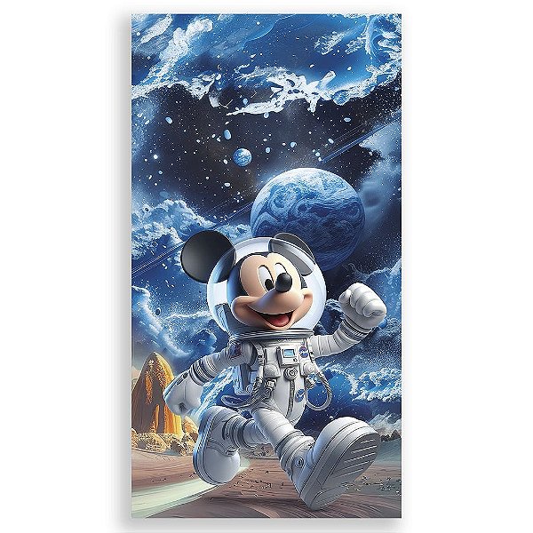 Capa Mini Faixa Lateral Sublimado - Mickey Astronauta