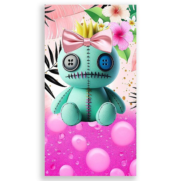 Capa Mini Faixa Lateral Sublimado - Lilo E Stitch