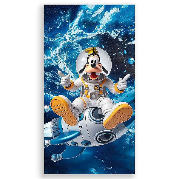 Capa Mini Faixa Lateral Sublimado - Mickey Astronauta