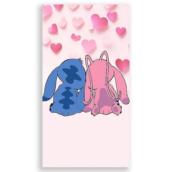 Capa Mini Faixa Lateral Sublimado - Lilo E Stitch Rosa