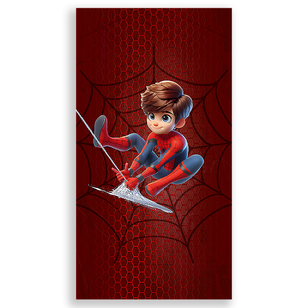 Capa Mini Faixa Lateral Sublimado - Homem Aranha
