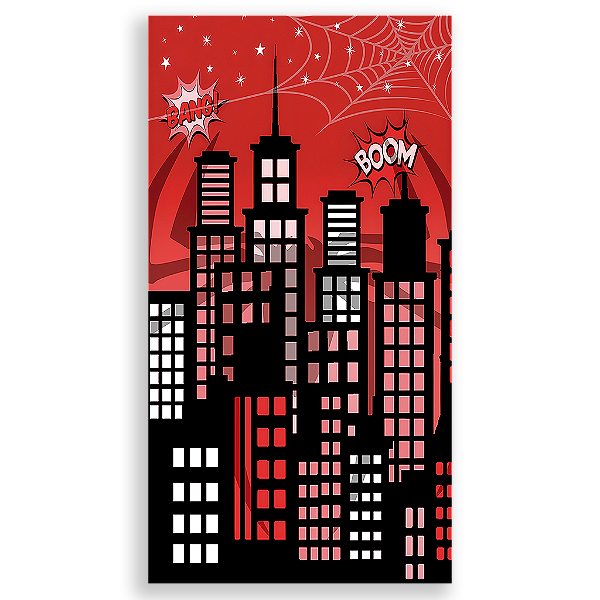 Capa Mini Faixa Lateral Sublimado - Homem Aranha