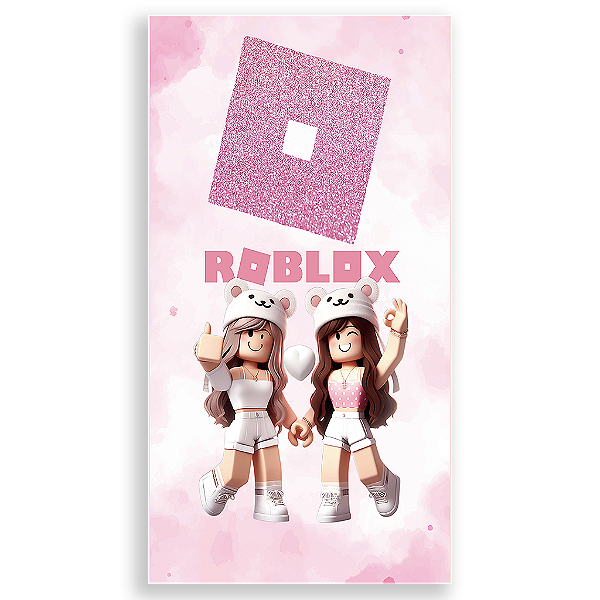 Capa Mini Faixa Lateral Sublimado - Roblox Rosa
