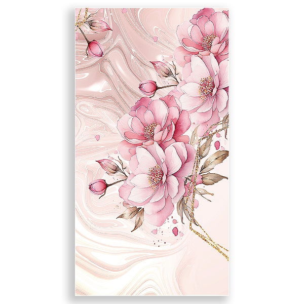 Capa Mini Faixa Lateral Sublimado - Floral