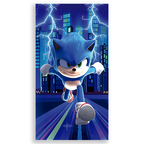 Capa Mini Faixa Lateral Sublimado - Sonic