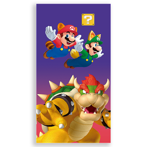 Capa Mini Faixa Lateral Sublimado - Super Mario