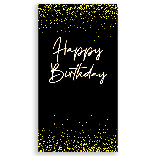 Capa Mini Faixa Lateral Sublimado - Happy Birthday