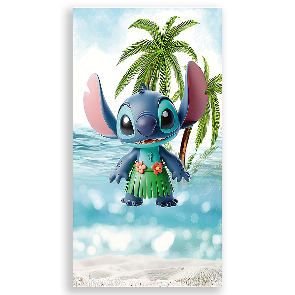 Capa Mini Faixa Lateral Sublimado - Lilo e Stitch