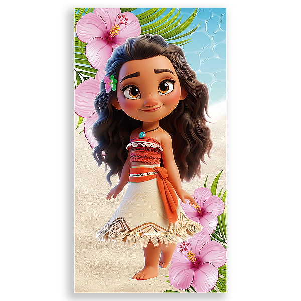 Capa Mini Faixa Lateral Sublimado - Moana