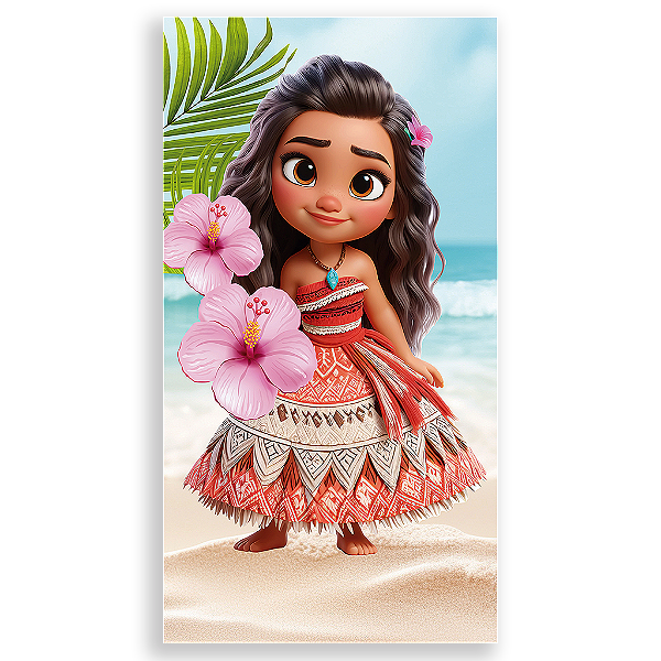 Capa Mini Faixa Lateral Sublimado - Moana