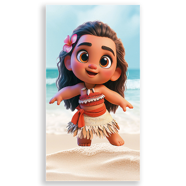 Capa Mini Faixa Lateral Sublimado - Moana