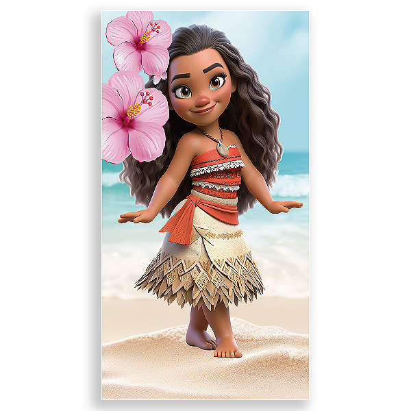 Capa Mini Faixa Lateral Sublimado - Moana