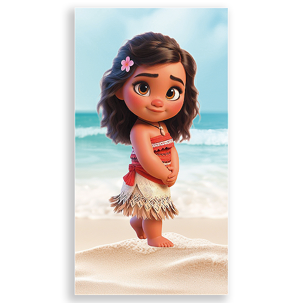 Capa Mini Faixa Lateral Sublimado - Moana