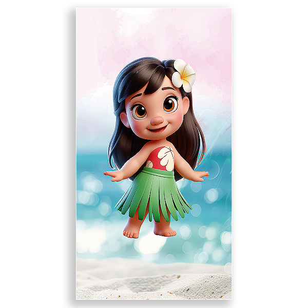 Capa Mini Faixa Lateral Sublimado - Lilo e Stitch