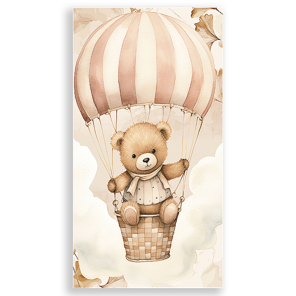 Capa Mini Faixa Lateral Sublimado - Urso Marrom