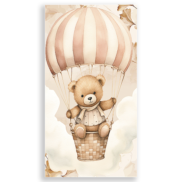 Capa Mini Faixa Lateral Sublimado - Urso Marrom