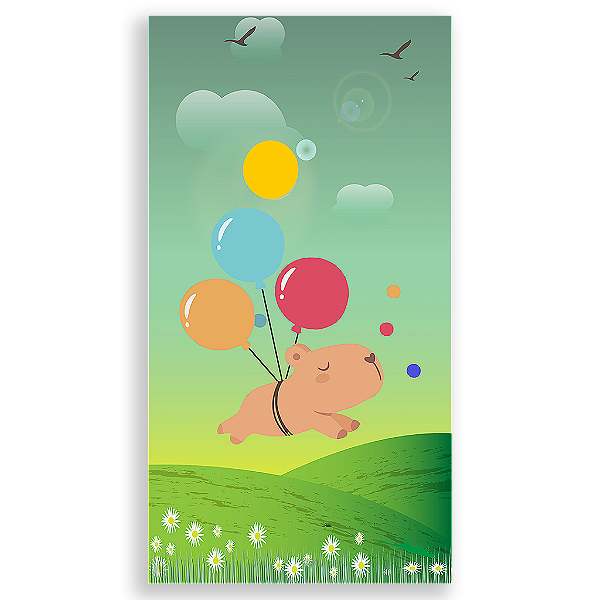 Capa Mini Faixa Lateral Sublimado - Capivara