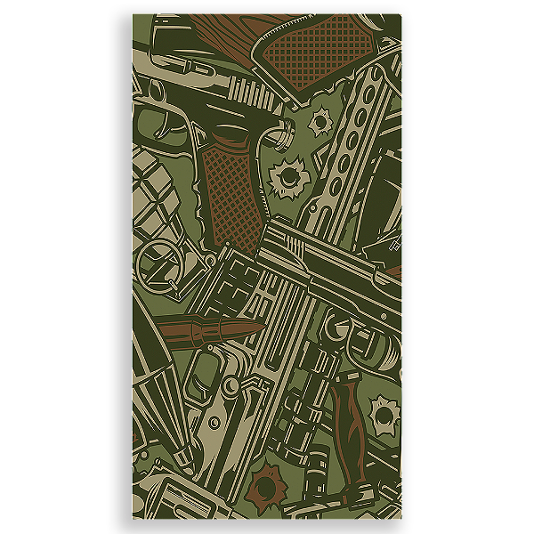 Capa Mini Faixa Lateral Sublimado - Exercito Camuflado