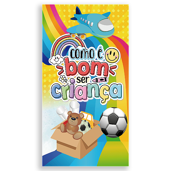 Capa Mini Faixa Lateral Sublimado - Dia Das Criancas