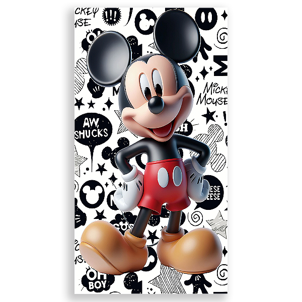 Capa Mini Faixa Lateral Sublimado - Mickey