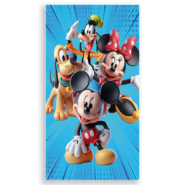 Capa Mini Faixa Lateral Sublimado - Mickey