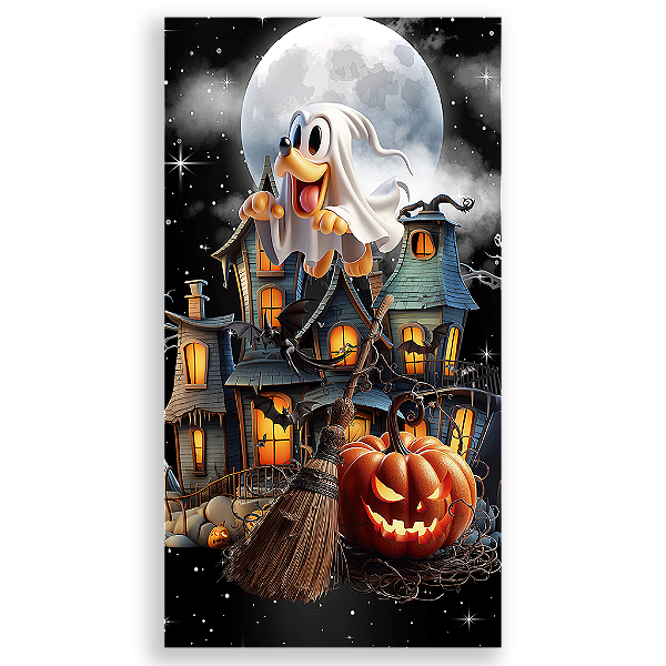 Capa Mini Faixa Lateral Sublimado - Mickey Dia das Bruxas Halloween