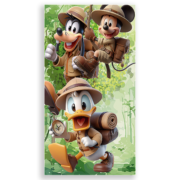 Capa Mini Faixa Lateral Sublimado - Mickey Safari